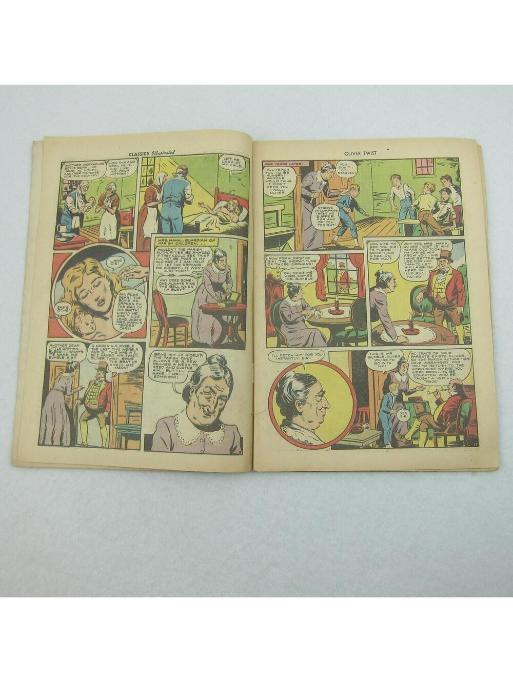 Vintage Classics Illustrated Comic Book #23 Oliver Twist Charles Dickens 1945 - Picture 3 of 12